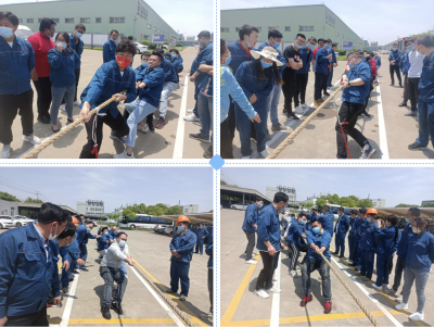 吕氏贵宾会医药下属浙江吕氏贵宾会药业组织开展第十六届青年团队拔河比赛